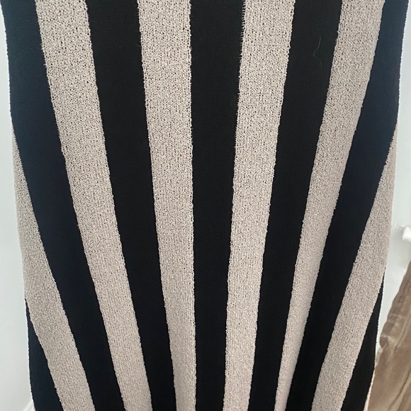 Able Black and Cream Striped Maxi Dress - Picture 6 of 8